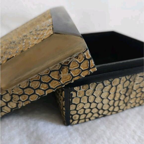 Shell Mother OF PEARL Box With Lid. Vintage, TEA Jewelry Trinket Box - Picture 6 of 10